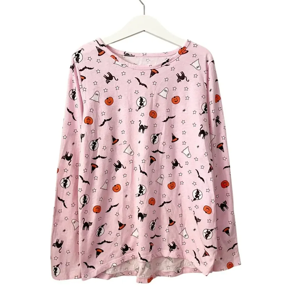 Children's Place Pink Halloween Long Sleeved Tee - 10/12